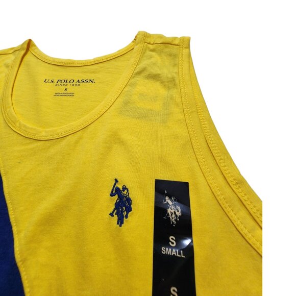 U.S Polo Assn. Men's Casual Tank Top Yellow Small - Picture 4 of 6